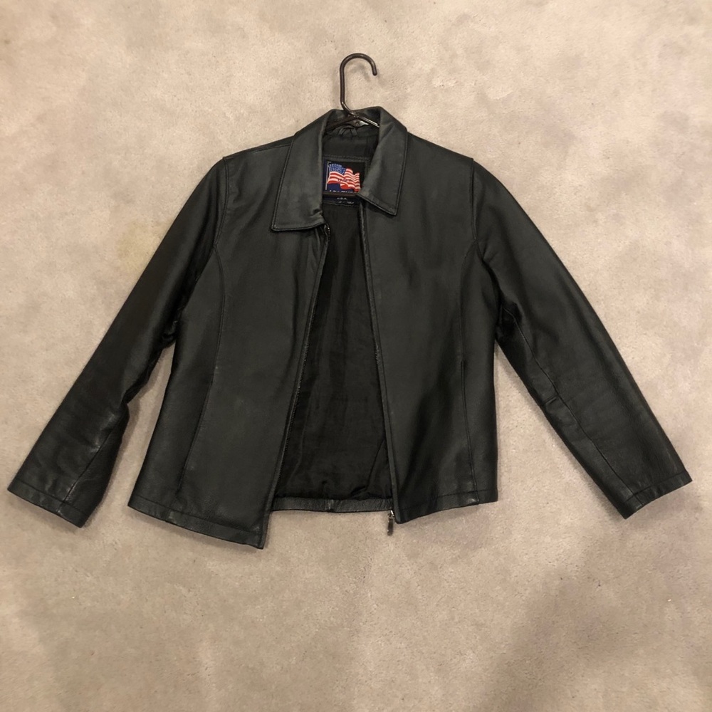 Genuine Black Leather Jacket